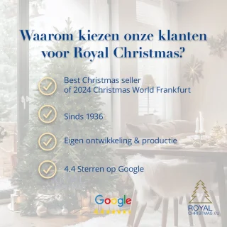 Royal Christmas - Kunstkerstbomen - Bergen Prelit - 180 cm - PE/PVC - 300 Led Lampjes - 763 Takken