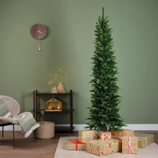 Everlands Slim fir - smalle kunstkerstboom groen 2,1m x 68cm