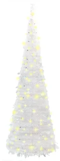 vidaXL - Kunstkerstboom - pop-up - 100 - LED's - 150 - cm - wit