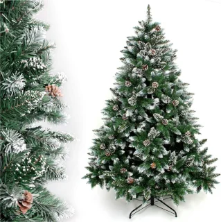 Goodivery ® - Kunstkerstboom Met Sneeuw - Kerstboom met Standaard voor Herbruikbare Kerstversieringen - Kerstboom met Sneeuw - 210cm