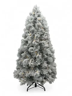 Kunstkerstboom met sneeuw inclusief verlichting