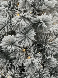 Kunstkerstboom met sneeuw inclusief verlichting