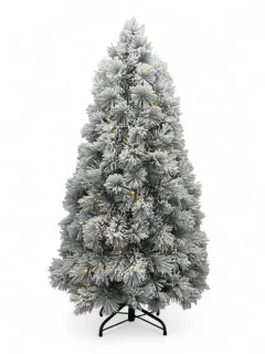 Kunstkerstboom met sneeuw inclusief verlichting