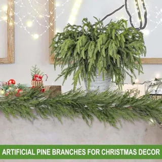 Kerst Norfolk Dennentakken 45 cm - Kunstmatige Takken voor Doe-Het-Zelf Decoraties