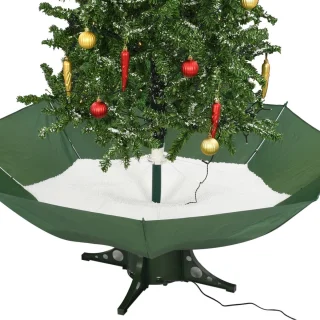 vidaXL - Kerstboom - sneeuwend - met - paraplubasis - 190 - cm - groen