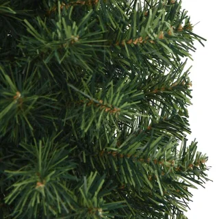 vidaXL - Kunstkerstboom - met - standaard - smal - 120 - cm - PVC - groen