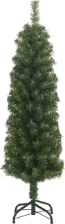 vidaXL - Kunstkerstboom - met - standaard - smal - 120 - cm - PVC - groen