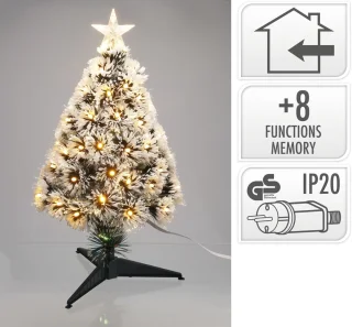kerstboom - led lampjes en piek - 60 cm - 8 functies - kerstboom met verlichting
