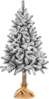 Springos Kunstkerstboom | Snowy Pine Op Stam | 160 cm | Zonder Verlichting