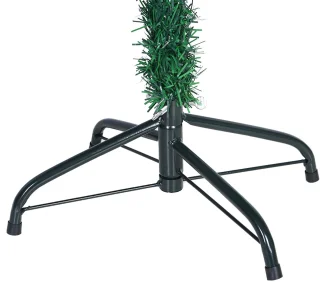 LED Kerstboom 180 cm met Gekleurde Lampen en Metalen Standaard Kunstkerstboom voor Binnen en Feest