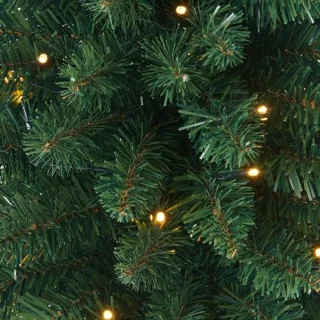 Pre-Lit Kunstmatige Kerstboom 120cm met 70 LED verlichting - Slanke Mini Kerstboom voor Binnen en Buiten