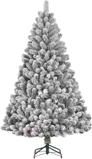 Black Box Kunstkerstboom Charlton - 127x127x215 cm - PVC - Besneeuwd,Groen