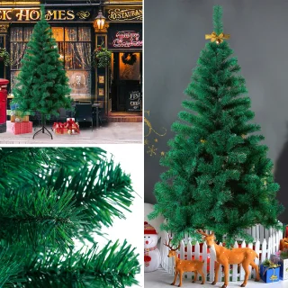 Kunstkerstboom 1,5m – Realistisch PVC, Dichte Takken, Inclusief Standaard, Binnen & Buiten