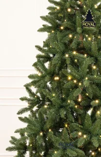 Royal Christmas - Kunstkerstbomen - Washington Prelit C - 210 cm - PVC - 350 Led Lampjes - 1095 Takken