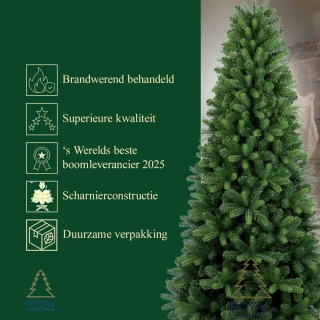 Royal Christmas - Smalle Kunstkerstboom - Alaska Slank - 240 cm - PE/PVC - 1383 Takken