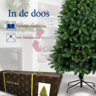 Royal Christmas - Smalle Kunstkerstboom - Alaska Slank - 240 cm - PE/PVC - 1383 Takken