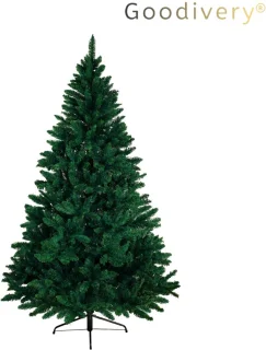 Goodivery® - Kant En Klare Kerstboom - 180 CM - Donkergroen - Spar - Met Standaard - Inklapbaar Systeem