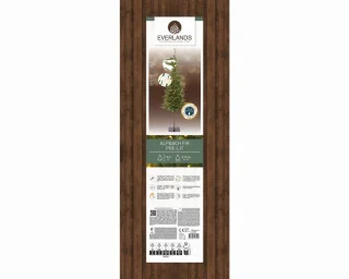 Everlands Alpbach fir - kunstkerstboom met verlichting groen 1,8m x 70cm