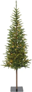 Everlands Alpbach fir - kunstkerstboom met verlichting groen 1,8m x 70cm