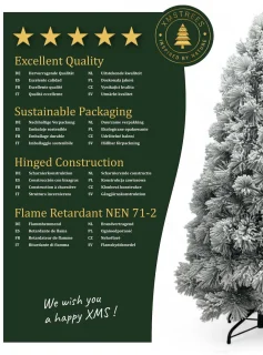 Kunstkerstboom met sneeuw