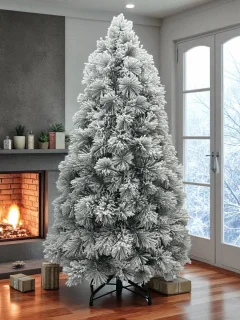 Kunstkerstboom met sneeuw
