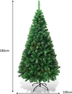 Kunstkerstboom – Premium kwaliteit - realistische kerstboom – duurzaam ‎100 x 100 x 180 cm
