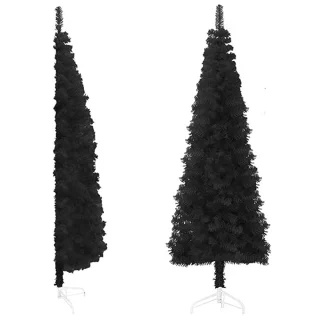 Zwart Muur Kerstboom 120 cm - Ruimtebesparende Kunstkerstboom voor Kerstdecoratie