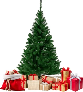 Lomera Kunstkerstboom 180 CM - 650 Takken - Zonder Verlichting - Duurzame Materialen - Eenvoudig Te Monteren - Herbruikbare Kerstboom - Flexibele Takken - Groene Kunstkerstboom - Kerstdecoraties Ophangen - Stabiele Standaard