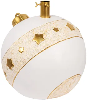 Clayre & Eef Kerstboom Standaard 40x38x38 cm Wit Keramisch materiaal