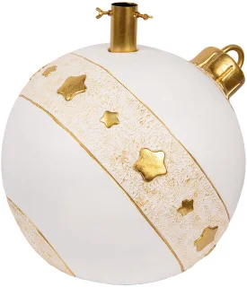 Clayre & Eef Kerstboom Standaard 40x38x38 cm Wit Keramisch materiaal