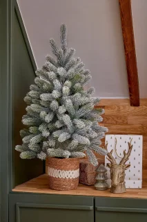 Black Box Trees Nagoya Kunstkerstboom in Pot - H90 x Ø55 cm - Groen