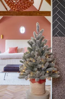 Black Box Trees Nagoya Kunstkerstboom in Pot - H90 x Ø55 cm - Groen