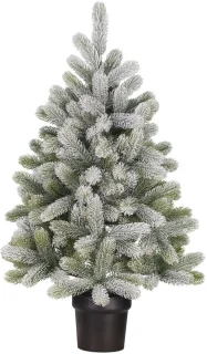 Black Box Trees Nagoya Kunstkerstboom in Pot - H90 x Ø55 cm - Groen