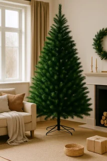 Fameilleur kunstkerstboom - Realistische Kunstboom – Luxe Kerstboom met meer dan 940 Takken – Volle Kerstboom met Metalen Standaard – Levensechte PVC Boom voor Binnen – Eenvoudig op te Zetten & Herbruikbaar – Kerstdecoratie 2025 - kunst kerstboom
