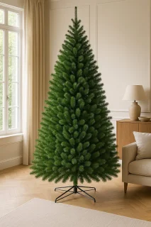 Fameilleur kunstkerstboom - Realistische Kunstboom – Luxe Kerstboom met meer dan 940 Takken – Volle Kerstboom met Metalen Standaard – Levensechte PVC Boom voor Binnen – Eenvoudig op te Zetten & Herbruikbaar – Kerstdecoratie 2025 - kunst kerstboom
