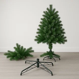 Fameilleur kunstkerstboom - Realistische Kunstboom – Luxe Kerstboom met meer dan 940 Takken – Volle Kerstboom met Metalen Standaard – Levensechte PVC Boom voor Binnen – Eenvoudig op te Zetten & Herbruikbaar – Kerstdecoratie 2025 - kunst kerstboom