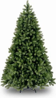 National Tree Company Poly Cambridge Spruce Kunstkerstboom - 183 cm - Brandvertragend - Metalen voet