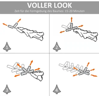 Kunstkerstboom 2,1 M Kerstboom Kerstboom 505 Dikke Dichte Takken Eenvoudig Te Monteren Authentieke Kerstboom Met Metalen Standaard PET Metaal Groen 90 X 210 Cm