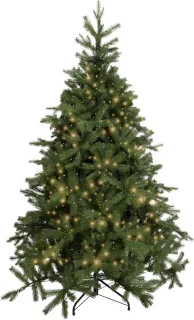 Malmö - kunstkerstboom - de luxe - 150cm - inclusief geïntrigeerde warm schijnende LED verlichting - 250 led lampjes - 1050 PE takken - Dimbaar - Smart adapter