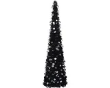 vidaXL - Kunstkerstboom - pop-up - 180 - cm - PET - zwart