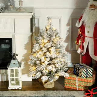 Kunstkerstboom met verlichting - Kunst kerstboom - Kerstboom - Kerstversiering