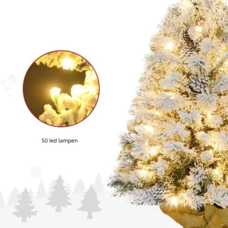 Kunstkerstboom met verlichting - Kunst kerstboom - Kerstboom - Kerstversiering