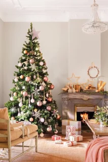 Kunstkerstboom, dennennaald, met tas, realistisch, met haken, eenvoudige montage, PVC, metalen basis, vlamvertragend (150 cm, groen)