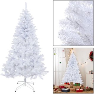 180 cm Witte Kunstkerstboom — Volle, realistische uitstraling zonder poespas