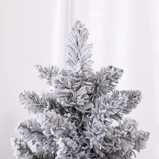 Kerstboom met Sneeuw 180 cm en LED Verlichting - Groen