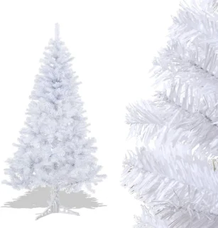 120cm kunstkerstboom, met standaard, kunstboom, kerstboom, pvc-naalden, ideaal voor thuis, kantoor, winkels en hotels, wit