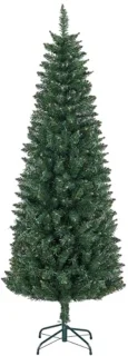 Slanke Kunstkerstboom 180 cm met Stalen Basis - Opvouwbaar en Realistisch Effect