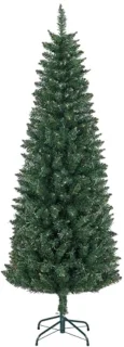 Slanke Kunstkerstboom 180 cm met Stalen Basis - Opvouwbaar en Realistisch Effect