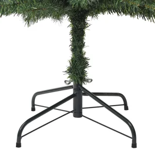 vidaXL - Kunstkerstboom - smal - met - standaard - 270 - cm - PVC