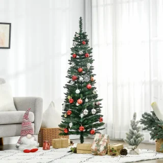 Kerstboom Kunstspar Smal met standaard 150cm - Groen